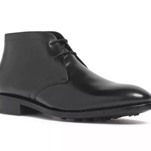 Elegant Black Leather Men's Boots